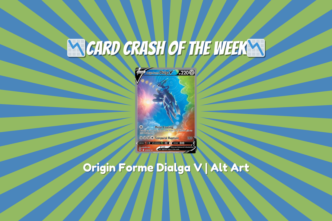 Card Crash of the Week: Origin Forme Dialga V Pokemon Card on Blastoise's Lair TCG