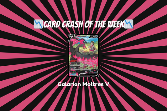 Card Crash of the Week: Galarian Moltres V Pokemon card at www.blastoiseslairtcg.com