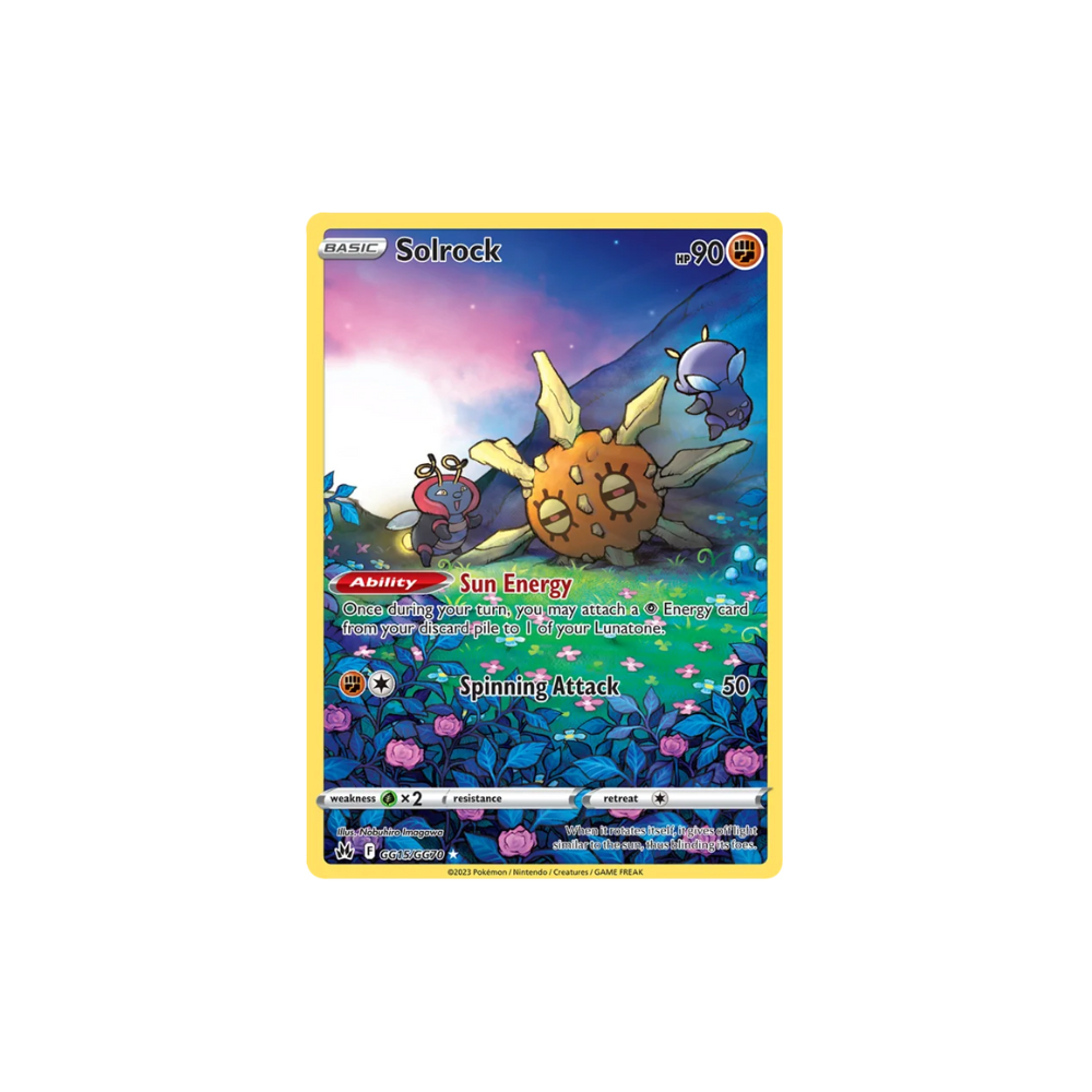 Solrock Full Art Galarian Gallery Pokemon Card