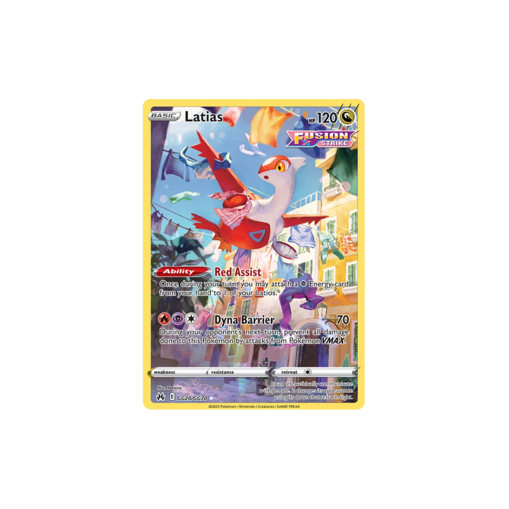 Latias Full Art Galarian Gallery Pokemon Card