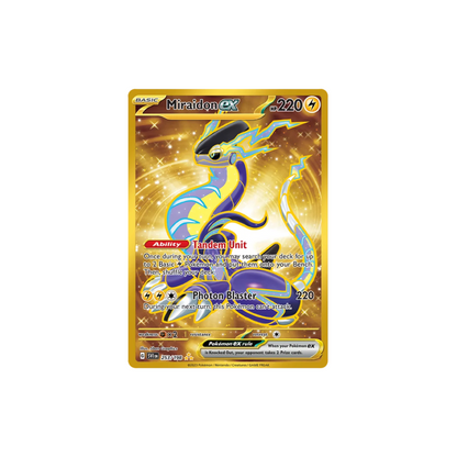 Miraidon ex Gold Ultra Rare Pokemon Card