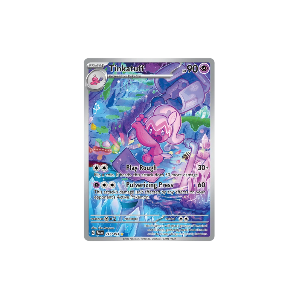 Tinkatuff Illustrator Rare Pokemon Card