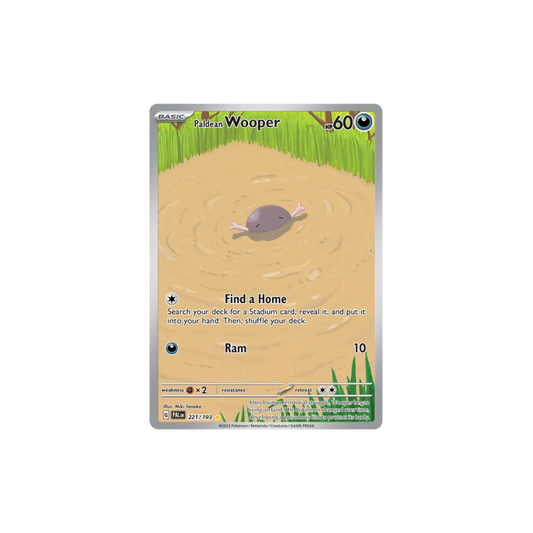 Paldean Wooper Illustrator Rare Pokemon Card