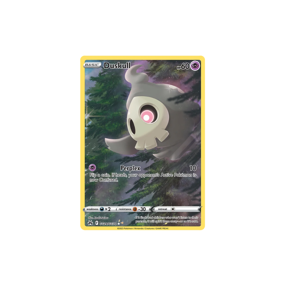 Duskull Full Art Galarian Gallery Pokemon Card