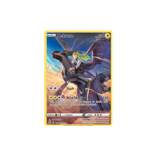 Zekrom Full Art Trainer Gallery Pokemon Card