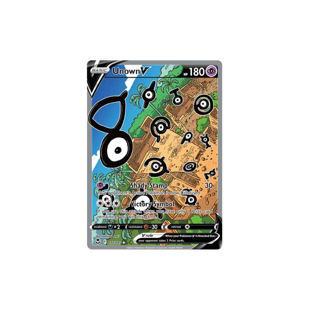 Unown V Alternate Art Pokemon Card