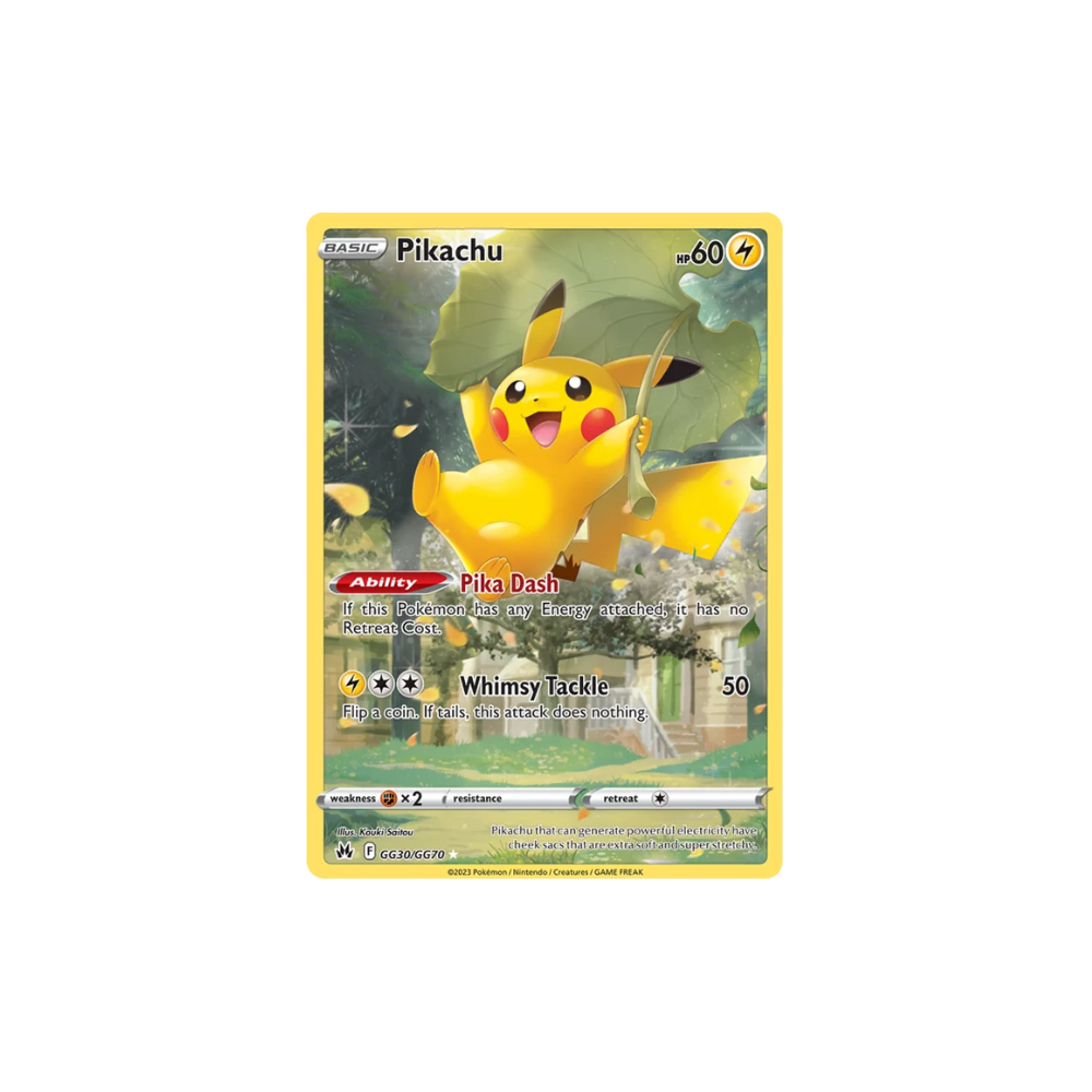 Pikachu Full Art Galarian Gallery Pokemon Card