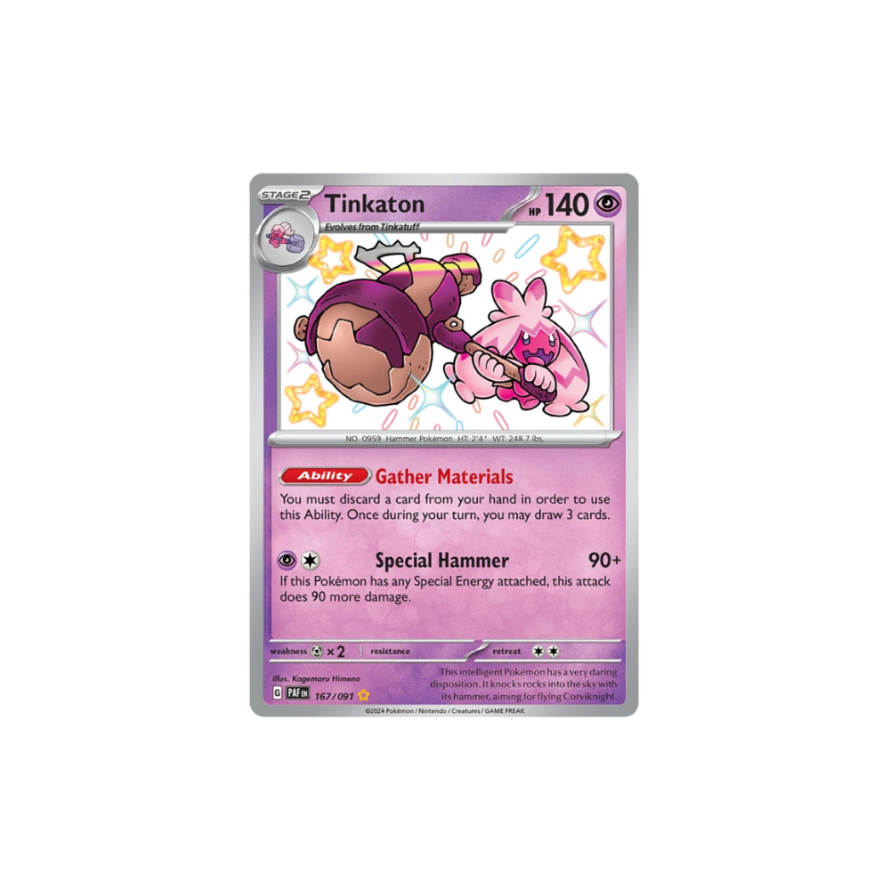 Shiny Tinkaton Pokemon Card