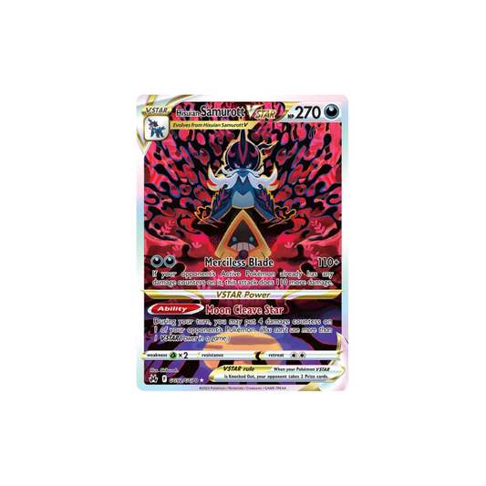 Hisuian Samurott VSTAR Full Art Galarian Gallery Pokemon Card