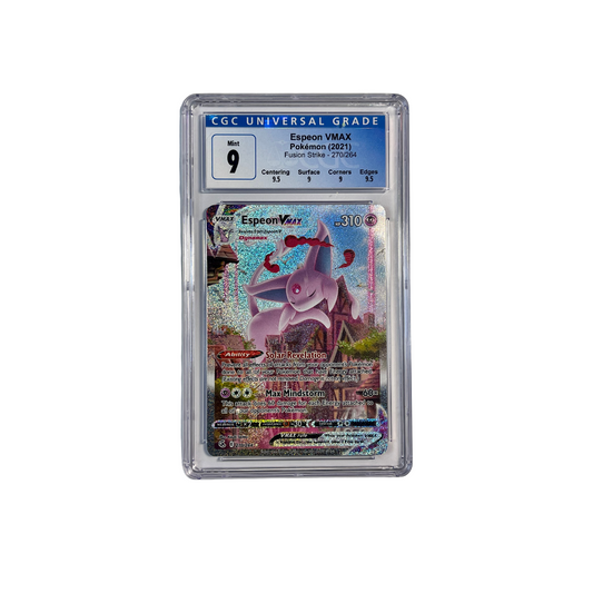 Espeon VMAX Full Art Secret #270 Fusion Strike CGC 9 Pokemon Card