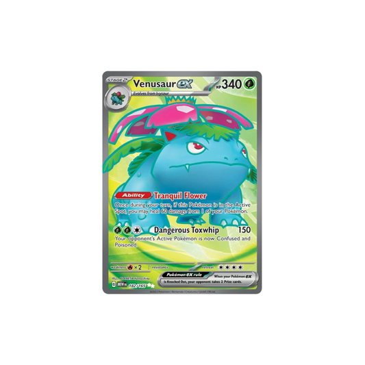 Venusaur ex Full Art Pokemon Card