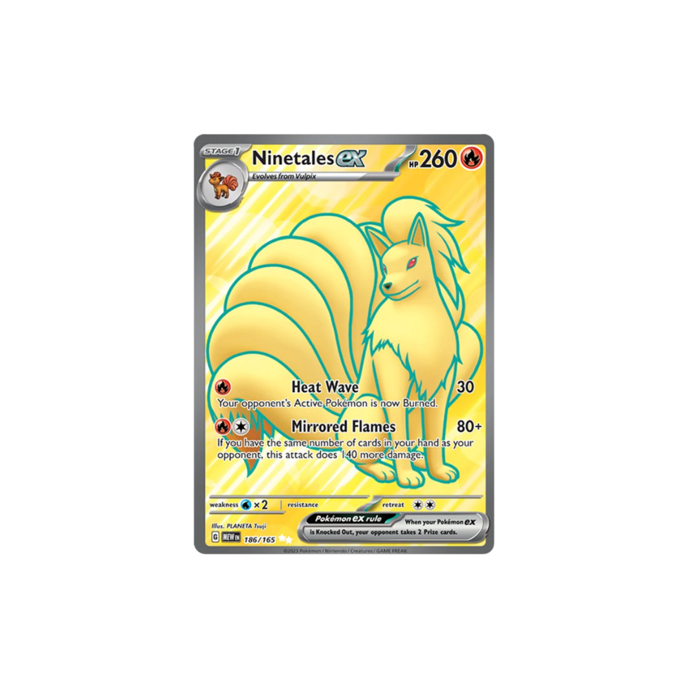 Ninetales ex Full Art Pokemon Card