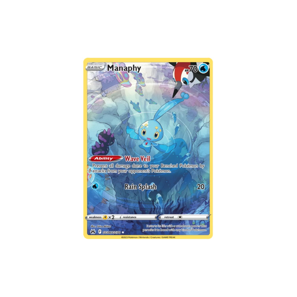 Manaphy Full Art Galarian Gallery Pokemon Card