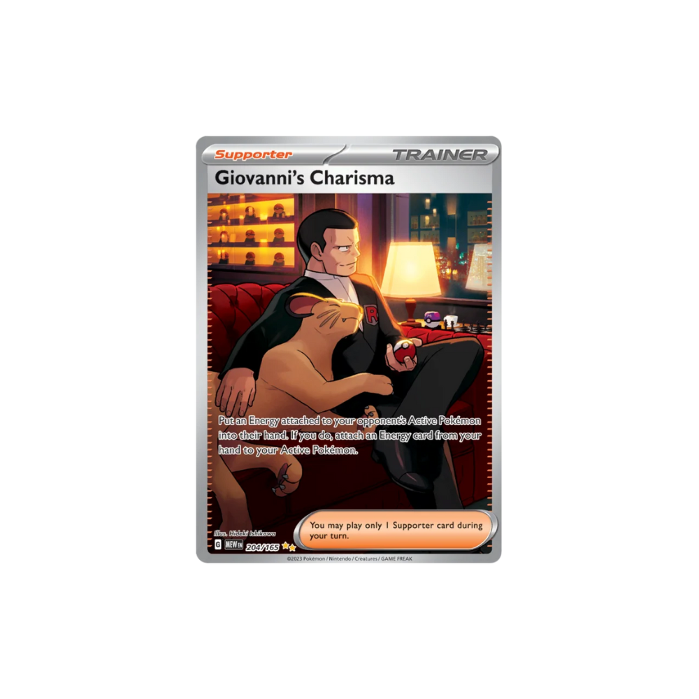 Giovanni's Charisma Full Art Special Illustrator Rare Pokemon Card