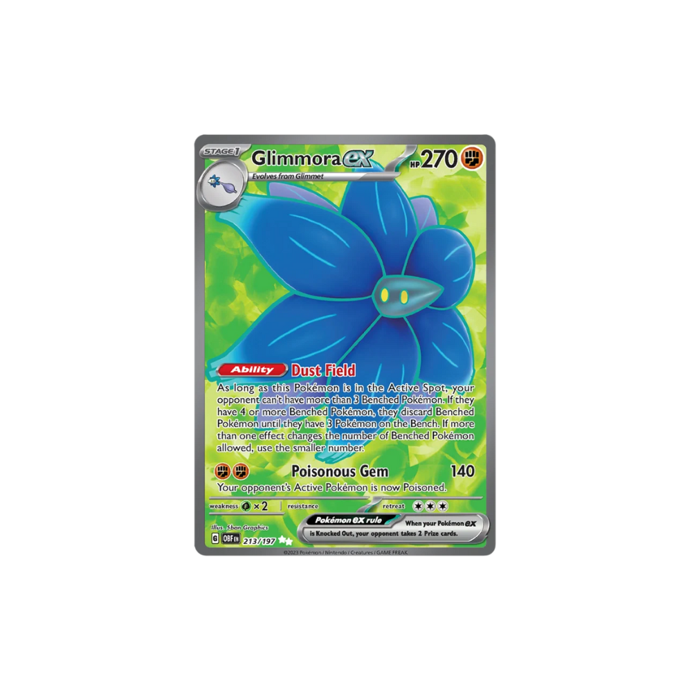 Glimmora ex Full Art Pokemon Card