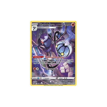 Chandelure Full Art Trainer Gallery Pokemon Card