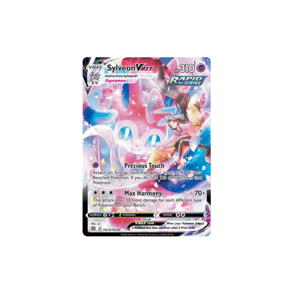 Sylveon VMAX Full Art Trainer Gallery Pokemon Card