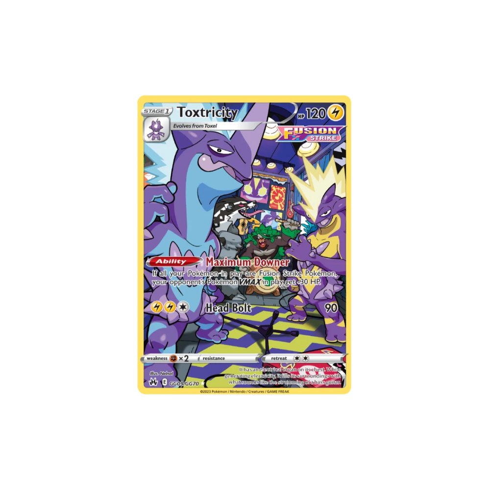 Toxitricity Full Art Galarian Gallery Pokemon Card