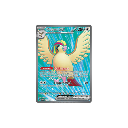 Pidgeot ex Full Art Pokemon Card