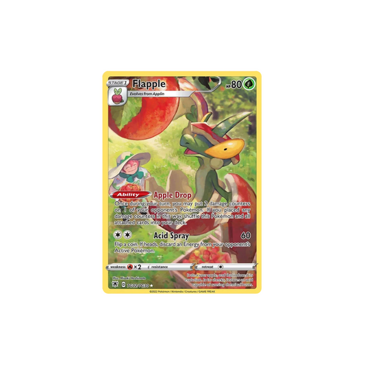 Flapple Full Art Trainer Gallery Pokemon Card