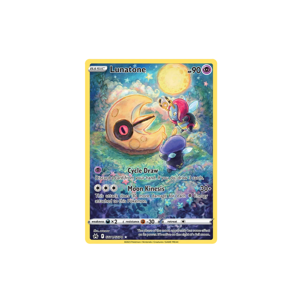 Lunatone Full Art Galarian Gallery Pokemon Card