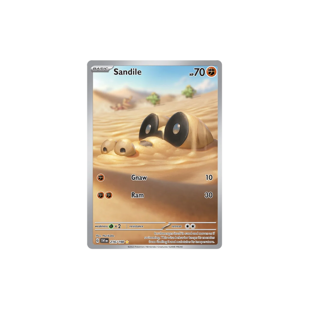 Sandile Illustrator Rare Pokemon Card