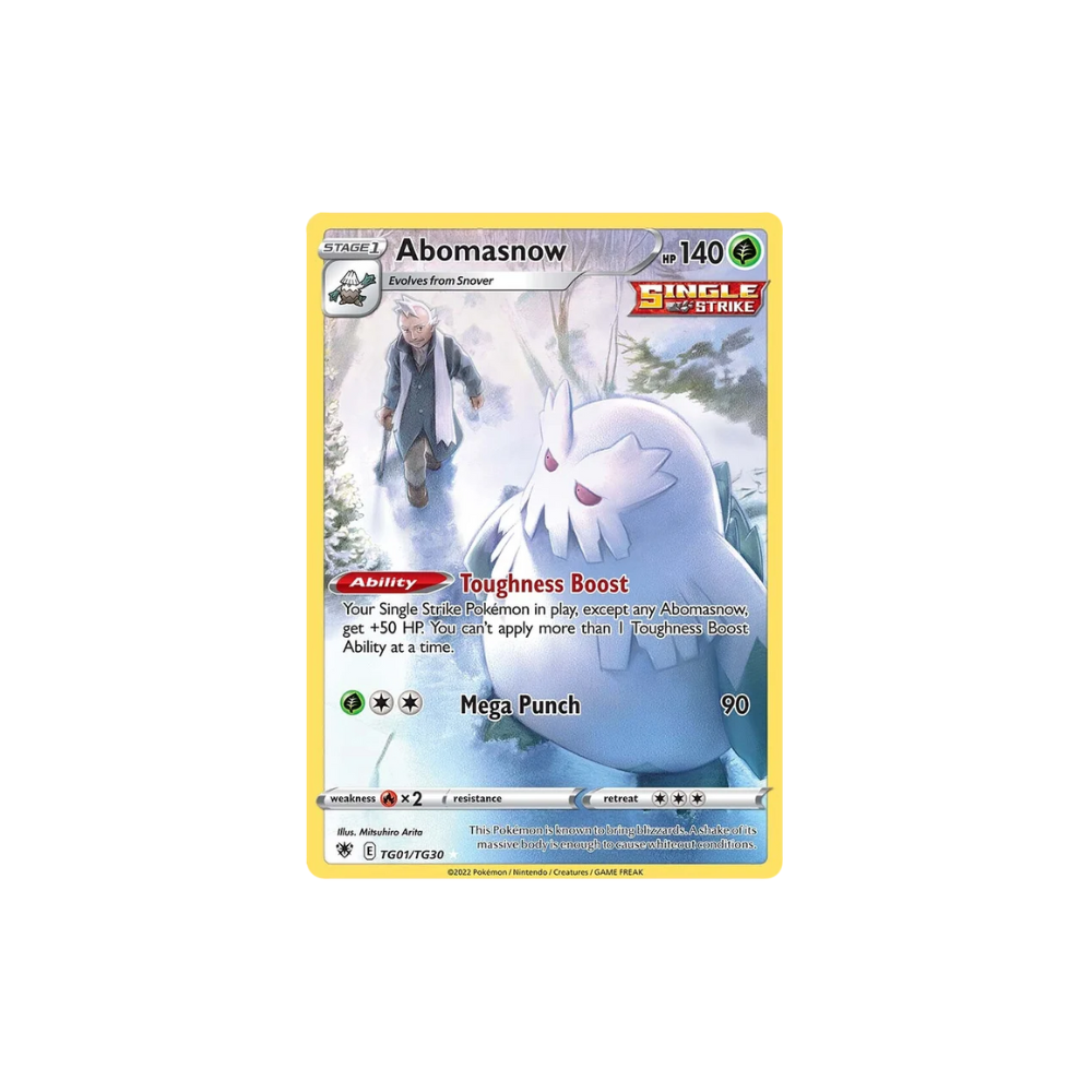 Abomasnow Full Art Trainer Gallery Pokemon Card