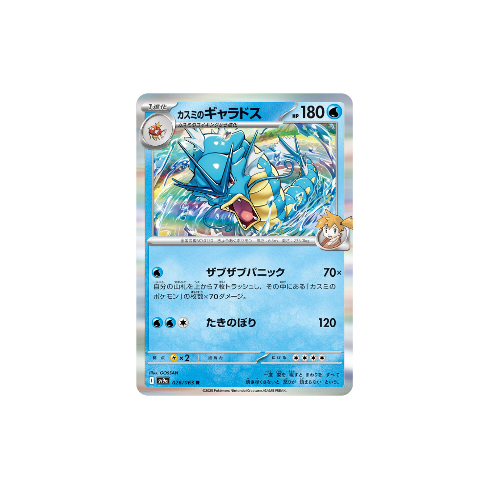 Misty's Gyarados Japanese Pokemon Card